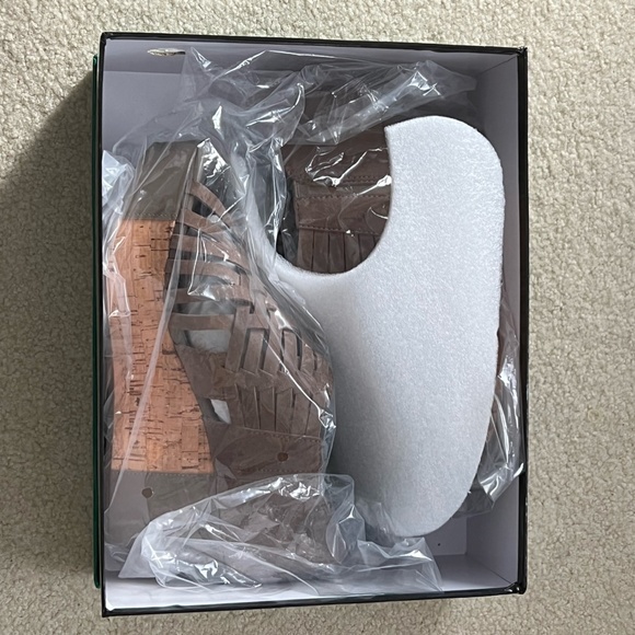 Chocolat Blu Taupe Suede Wedge Heels (Worn Once) - Picture 7 of 9